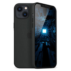 Apple iPhone 13用極薄ソフトケース シリコンケース 耐衝撃 全面保護 S05 アップル ブラック