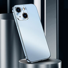 Apple iPhone 13用ケース 高級感 手触り良い アルミメタル 製の金属製 カバー M02 アップル ネイビー