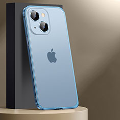 Apple iPhone 13用ケース 高級感 手触り良い メタル兼プラスチック バンパー JL2 アップル ネイビー