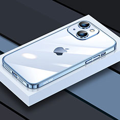 Apple iPhone 13用極薄ソフトケース シリコンケース 耐衝撃 全面保護 クリア透明 LD4 アップル ネイビー