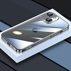 Apple iPhone 13用極薄ソフトケース シリコンケース 耐衝撃 全面保護 クリア透明 LD4 アップル ブラック