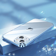 Apple iPhone 13用極薄ソフトケース シリコンケース 耐衝撃 全面保護 クリア透明 Bling-Bling LD2 アップル ネイビー