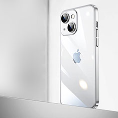 Apple iPhone 13用ハードカバー クリスタル クリア透明 QC2 アップル シルバー