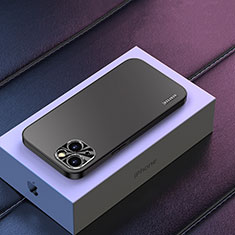 Apple iPhone 13用ハードケース プラスチック 質感もマット カバー TB2 アップル ブラック