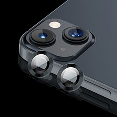 Apple iPhone 13用強化ガラス カメラプロテクター カメラレンズ 保護ガラスフイルム C08 アップル ブラック
