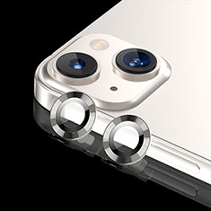 Apple iPhone 13用強化ガラス カメラプロテクター カメラレンズ 保護ガラスフイルム C08 アップル シルバー