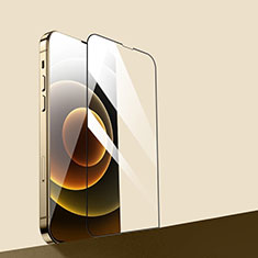 Apple iPhone 13用強化ガラス フル液晶保護フィルム F04 アップル ブラック