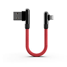 Apple iPhone 13 Mini用USBケーブル 充電ケーブル 20cm S02 アップル レッド