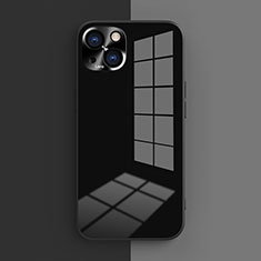 Apple iPhone 13 Mini用360度 フルカバー極薄ソフトケース シリコンケース 耐衝撃 全面保護 バンパー G01 アップル ブラック