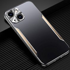 Apple iPhone 13 Mini用ケース 高級感 手触り良い アルミメタル 製の金属製 カバー M05 アップル ゴールド