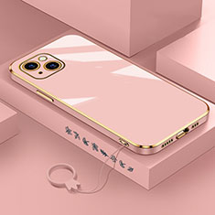Apple iPhone 13 Mini用極薄ソフトケース シリコンケース 耐衝撃 全面保護 S03 アップル ローズゴールド