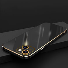 Apple iPhone 13 Mini用極薄ソフトケース シリコンケース 耐衝撃 全面保護 S04 アップル ブラック