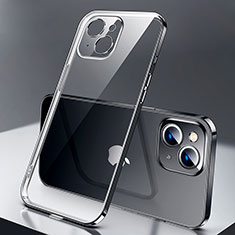 Apple iPhone 13 Mini用極薄ソフトケース シリコンケース 耐衝撃 全面保護 クリア透明 H01 アップル ブラック