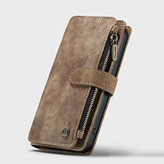 Apple iPhone 13 Mini用手帳型 レザーケース スタンド カバー H27 アップル ブラウン