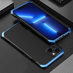 Apple iPhone 13 Mini用360度 フルカバー ケース 高級感 手触り良い アルミメタル 製の金属製 アップル ネイビー・ブラック