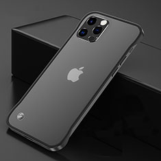 Apple iPhone 13 Pro用ハードカバー クリスタル クリア透明 H07 アップル ブラック