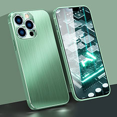 Apple iPhone 13 Pro用ケース 高級感 手触り良い アルミメタル 製の金属製 バンパー カバー A05 アップル グリーン