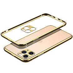 Apple iPhone 13 Pro用ケース 高級感 手触り良い アルミメタル 製の金属製 バンパー カバー JL2 アップル ゴールド