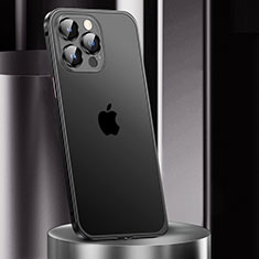 Apple iPhone 13 Pro用ケース 高級感 手触り良い メタル兼プラスチック バンパー JL2 アップル ブラック