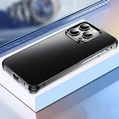 Apple iPhone 13 Pro用ケース 高級感 手触り良い アルミメタル 製の金属製 カバー TB1 アップル ブラック