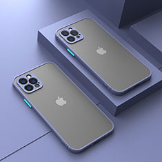 Apple iPhone 13 Pro用ハイブリットバンパーケース クリア透明 プラスチック カバー LS1 アップル ラベンダーグレー