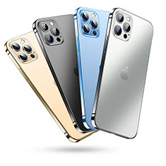 Apple iPhone 13 Pro Max用極薄ソフトケース シリコンケース 耐衝撃 全面保護 クリア透明 T06 アップル クリア