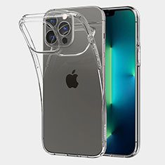 Apple iPhone 13 Pro Max用極薄ソフトケース シリコンケース 耐衝撃 全面保護 クリア透明 A06 アップル クリア