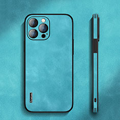 Apple iPhone 13 Pro Max用ケース 高級感 手触り良いレザー柄 AT3 アップル グリーン