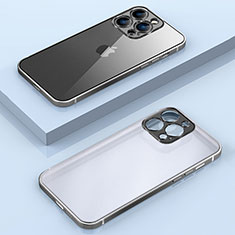 Apple iPhone 13 Pro Max用ケース 高級感 手触り良い メタル兼プラスチック バンパー JB1 アップル ブラック