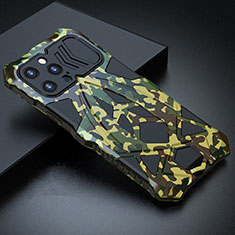 Apple iPhone 13 Pro Max用360度 フルカバー ケース 高級感 手触り良い アルミメタル 製の金属製 LF1 アップル グリーン