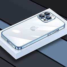 Apple iPhone 13 Pro Max用極薄ソフトケース シリコンケース 耐衝撃 全面保護 クリア透明 LD4 アップル ネイビー