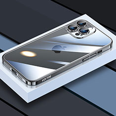 Apple iPhone 13 Pro Max用極薄ソフトケース シリコンケース 耐衝撃 全面保護 クリア透明 LD4 アップル ブラック