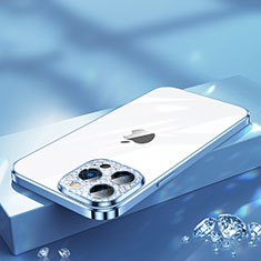 Apple iPhone 13 Pro Max用極薄ソフトケース シリコンケース 耐衝撃 全面保護 クリア透明 Bling-Bling LD2 アップル ネイビー