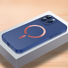 Apple iPhone 13 Pro Max用ハードケース プラスチック 質感もマット カバー Mag-Safe 磁気 Magnetic QC1 アップル ネイビー
