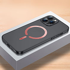 Apple iPhone 13 Pro Max用ハードケース プラスチック 質感もマット カバー Mag-Safe 磁気 Magnetic QC1 アップル ブラック