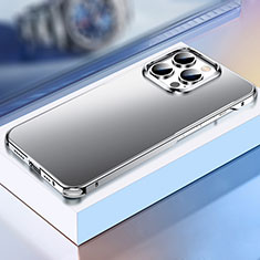 Apple iPhone 13 Pro Max用ケース 高級感 手触り良い アルミメタル 製の金属製 カバー TB1 アップル シルバー