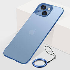 Apple iPhone 14用ハードカバー クリスタル クリア透明 H07 アップル ネイビー