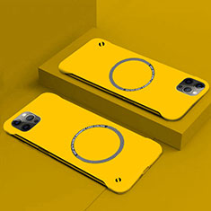 Apple iPhone 14用ハードケース プラスチック 質感もマット カバー Mag-Safe 磁気 Magnetic P01 アップル イエロー