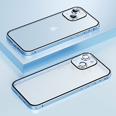 Apple iPhone 14用ケース 高級感 手触り良い メタル兼プラスチック バンパー Bling-Bling LF1 アップル ネイビー