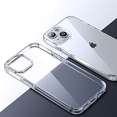 Apple iPhone 14用ハイブリットバンパーケース クリア透明 プラスチック カバー QC2 アップル クリア