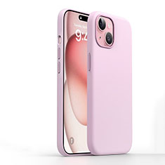 Apple iPhone 14用360度 フルカバー極薄ソフトケース シリコンケース 耐衝撃 全面保護 バンパー YK1 アップル ピンク