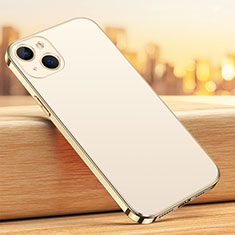 Apple iPhone 14 Plus用ハイブリットバンパーケース プラスチック 兼シリコーン カバー U02 アップル ゴールド