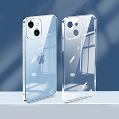 Apple iPhone 14 Plus用極薄ソフトケース シリコンケース 耐衝撃 全面保護 クリア透明 H08 アップル ホワイト