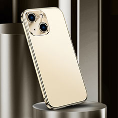 Apple iPhone 14 Plus用ケース 高級感 手触り良い アルミメタル 製の金属製 カバー M02 アップル ゴールド