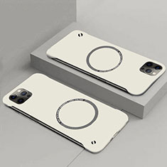 Apple iPhone 14 Plus用ハードケース プラスチック 質感もマット カバー Mag-Safe 磁気 Magnetic P01 アップル ホワイト