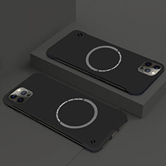 Apple iPhone 14 Plus用ハードケース プラスチック 質感もマット カバー Mag-Safe 磁気 Magnetic P01 アップル ブラック