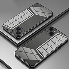 Apple iPhone 14 Plus用極薄ソフトケース シリコンケース 耐衝撃 全面保護 クリア透明 SY1 アップル ブラック