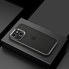 Apple iPhone 14 Plus用極薄ソフトケース シリコンケース 耐衝撃 全面保護 クリア透明 LD8 アップル ブラック