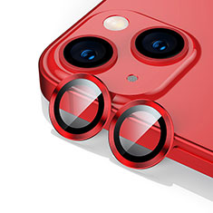 Apple iPhone 14 Plus用強化ガラス カメラプロテクター カメラレンズ 保護ガラスフイルム C10 アップル レッド