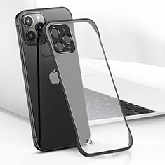 Apple iPhone 14 Pro用ハードカバー クリスタル クリア透明 H05 アップル ブラック